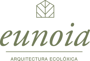 eunoia, arquitectura ecolóxica. Logo rectangular